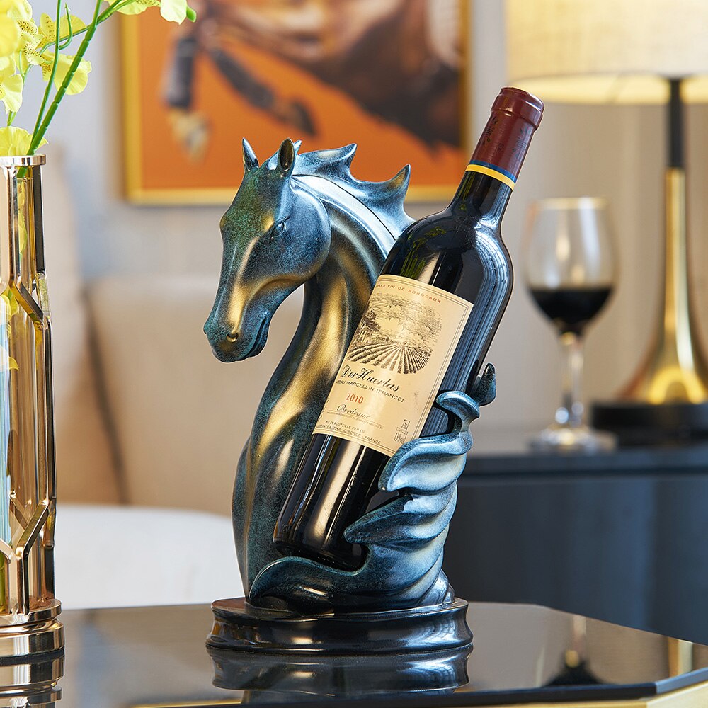 Suporte de Vinho Cabeça de Cavalo