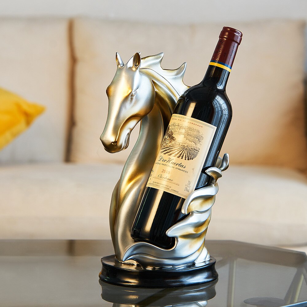 Suporte de Vinho Cabeça de Cavalo